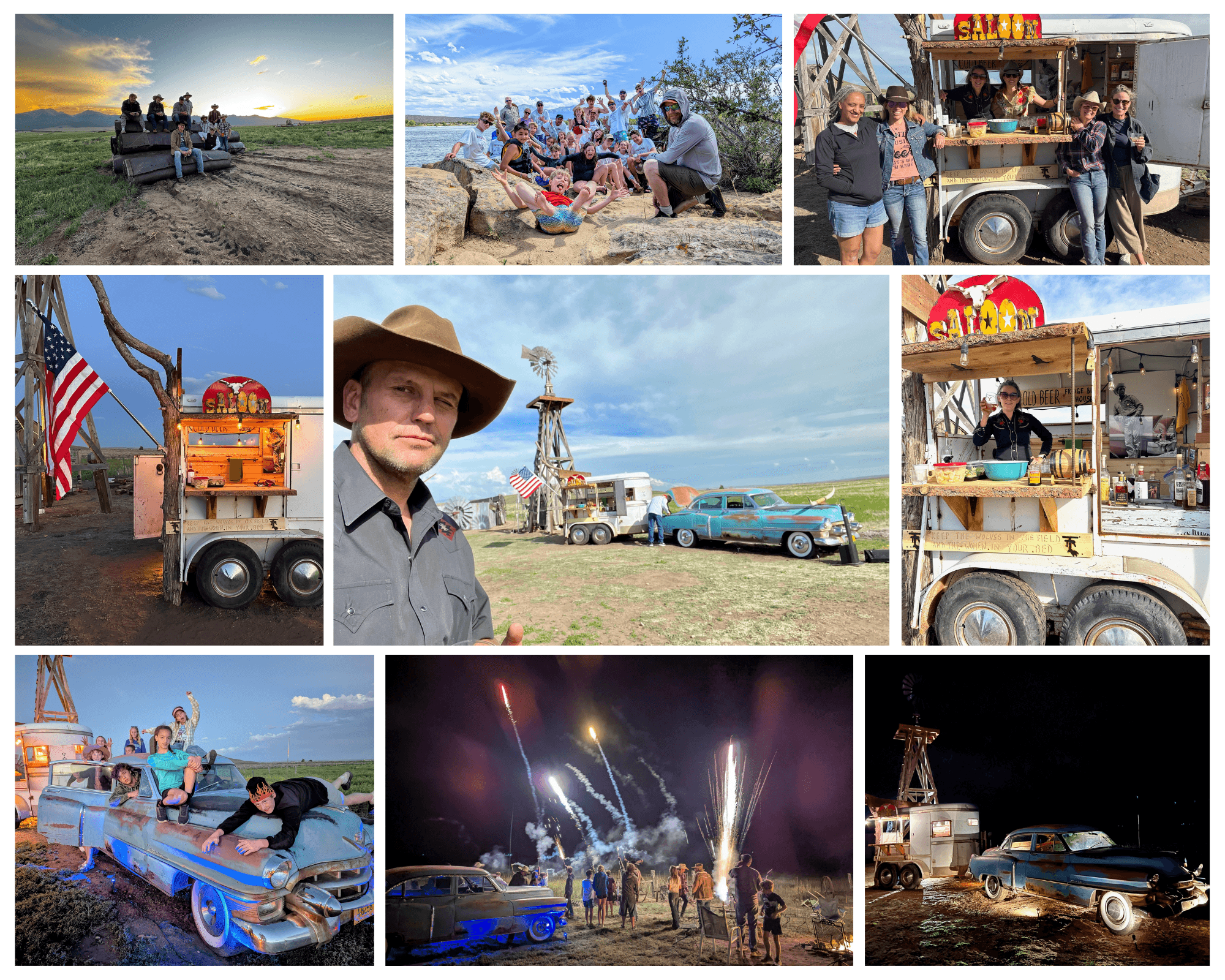 Turkey Toe events - sunsets, gatherings, the Saloon