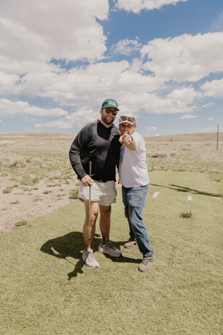 Golf action at Turkey Toe