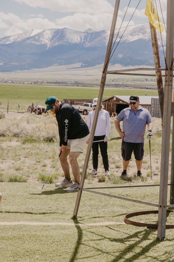 Golf action at Turkey Toe