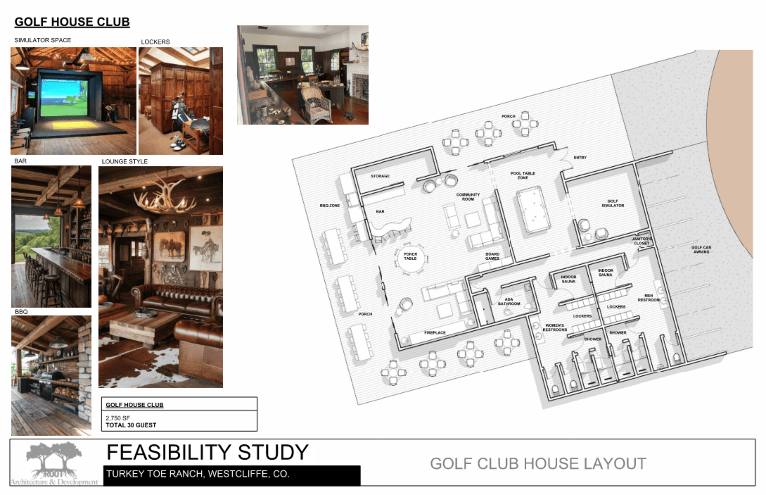 Golf Club House Layout